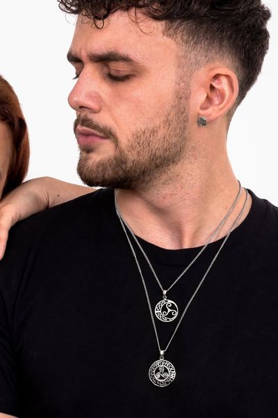 Pendentif Triskel Rond Argent