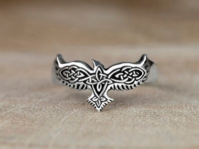 Bague Phénix en Argent Massif 925/1000e
